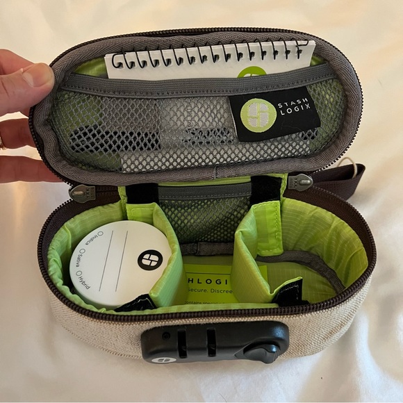 Stash Logix Bag. Small. Color and material is Hemp - Picture 2 of 4